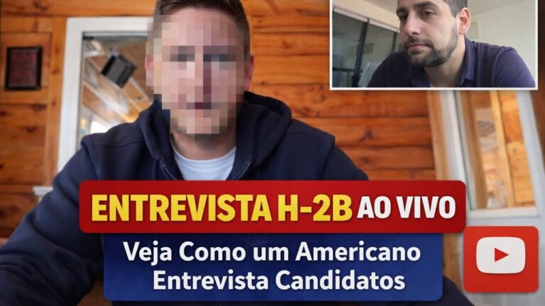 🔥 ENTREVISTA H-2B AO VIVO 🇺🇸 | Veja Como um Americano E… — Transcript
