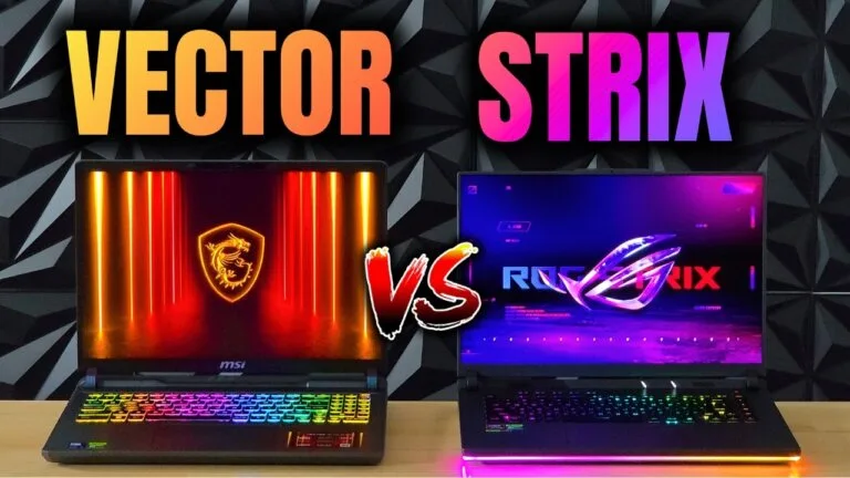 MSI Vector 16 vs Asus Strix G16 (2025) - MSI vs Asus ROG Gaming Laptop ...