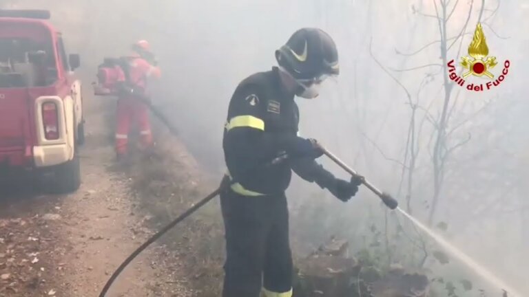 7 anni fa l’incendio del Campo dei Fiori, l’inizio del … — Transcript